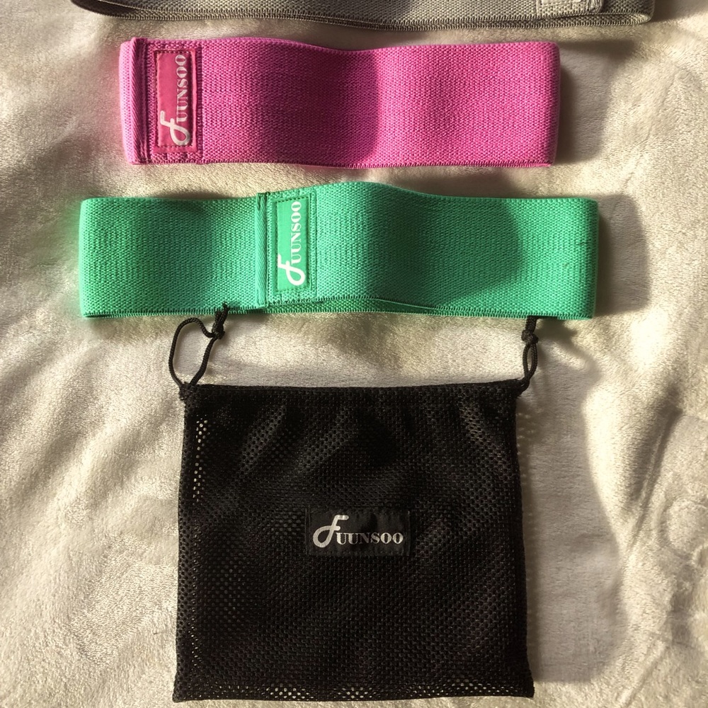 Fuunsoo Various weighted bands for hip abduction and glutes exercises